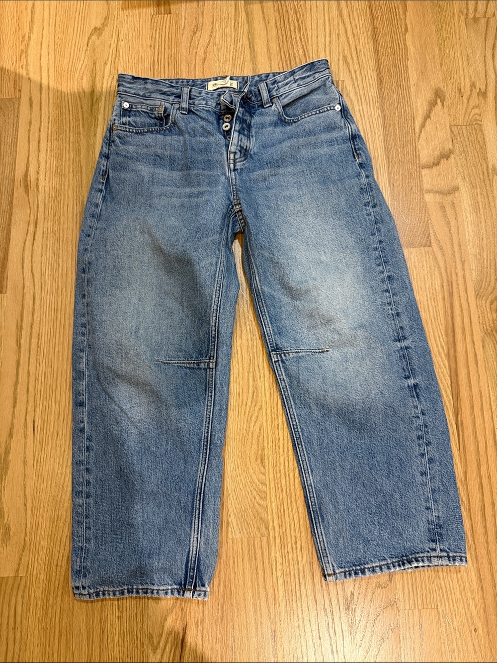 Madewell Darted Barrel Leg Jean, 25P